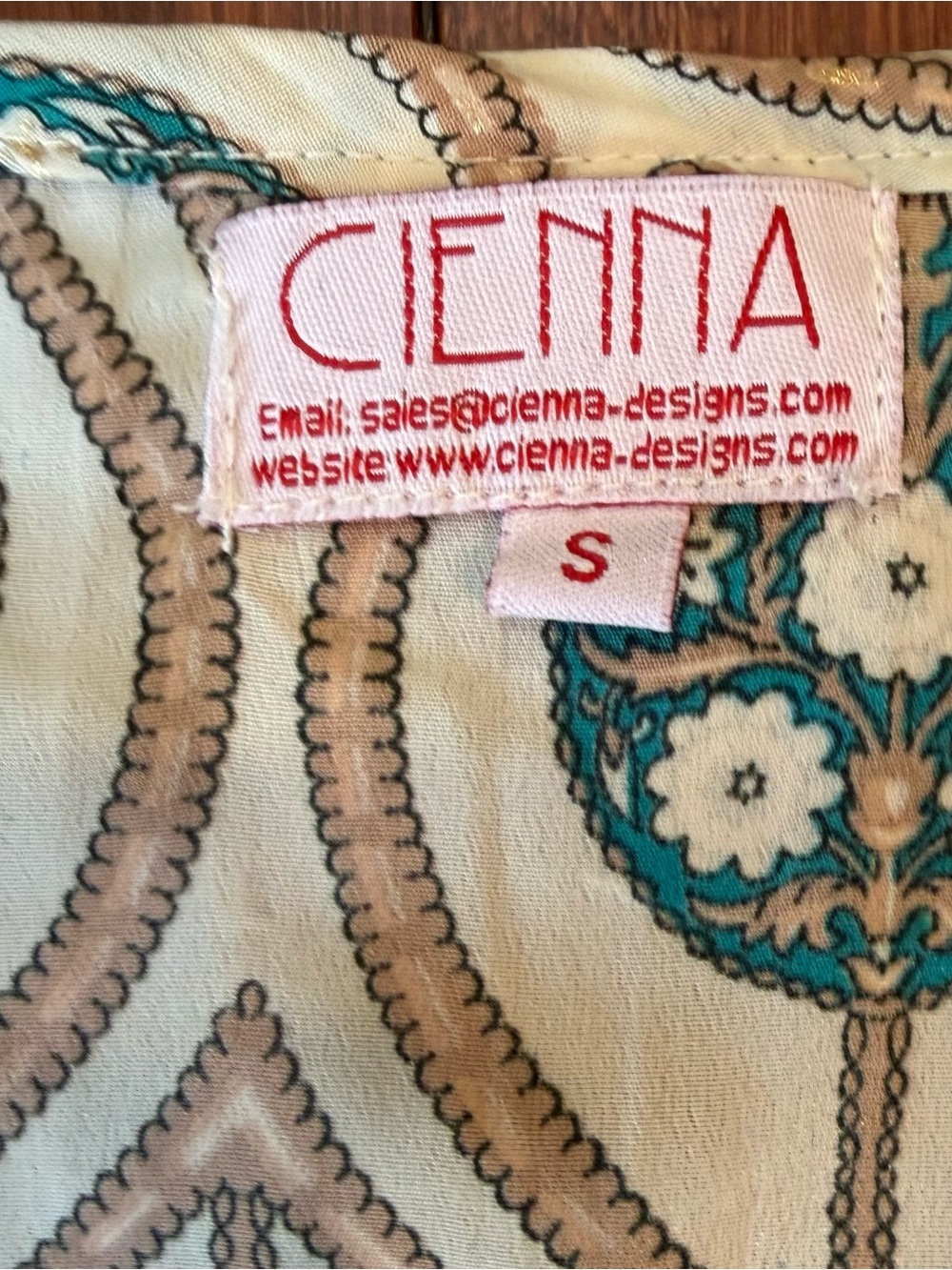Cienna Silk Blend Boho Tie Waist Dress - Small - Picture 5 of 9